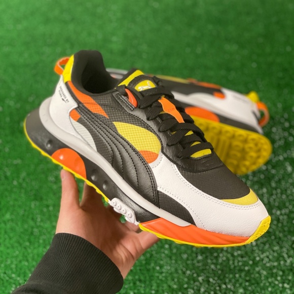 Puma Wild Rider 59TH ST Mens Running Shoe Orange White Black 382988-01 Size 12 Puma Wild Rider 59TH ST 382988 01 Men main image 2